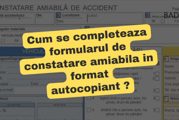 Cum se completeaza formularul de constatare amiabila in format autocopiant?